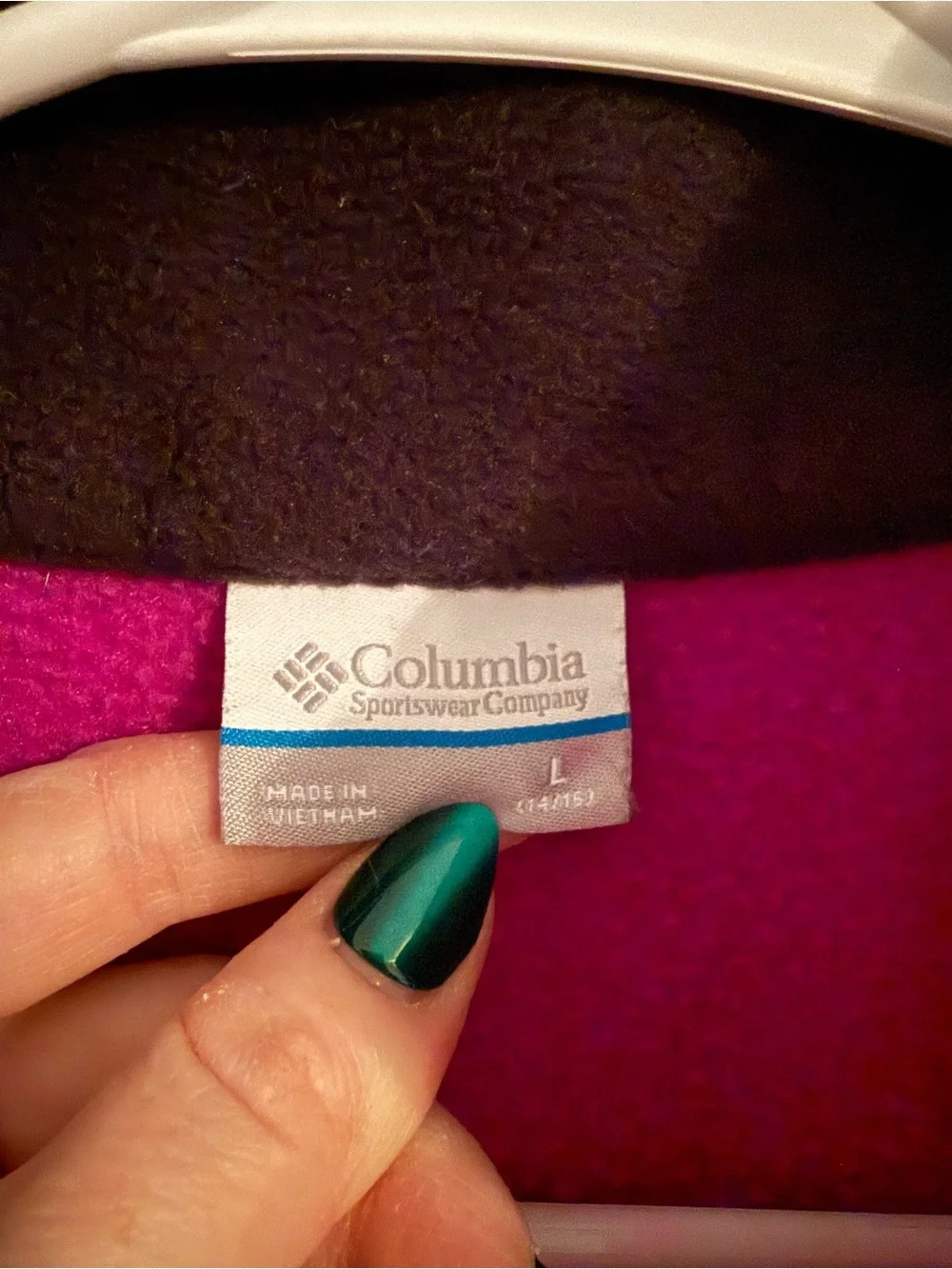 Columbia Kids Purple and‎ Black Full-Zip Fleece Jacket